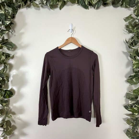Lululemon Athletic Swiftly Tech Long Sleeve Shirt Breeze Plum Women’s Size 2 - Picture 1 of 6